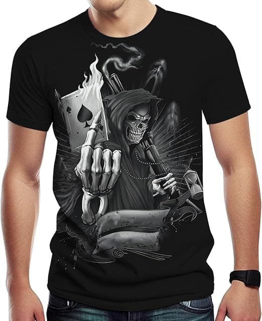 3D Poker Skull Graphic