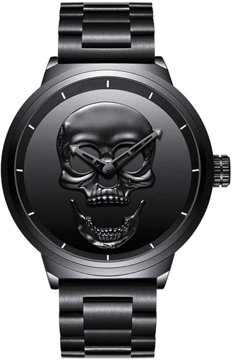 Creative Men's 3D Skull Watch