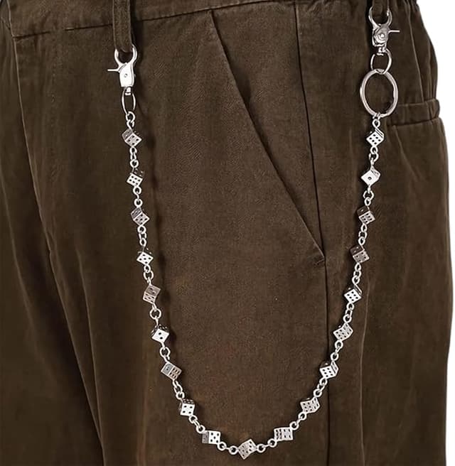 Skull Pants Chain Wallet Keychain Jeans Belt Chain for Men Women